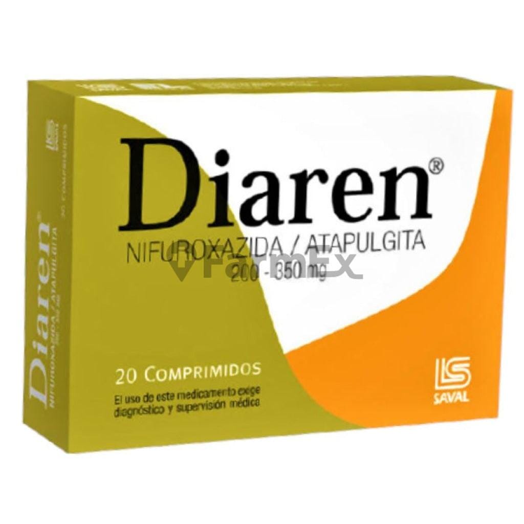 Diaren x 20 comprimidos Farmex-VidaTres-Persistente